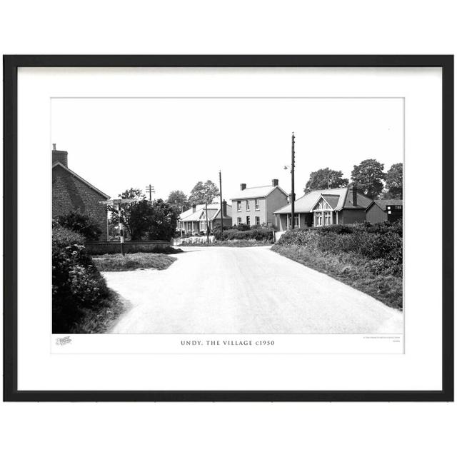 'Undy, the Village C1950' - Picture Frame Photograph Print on Paper The Francis Frith Collection Size: 60cm H x 80cm W x 2.3cm D on Productcaster.