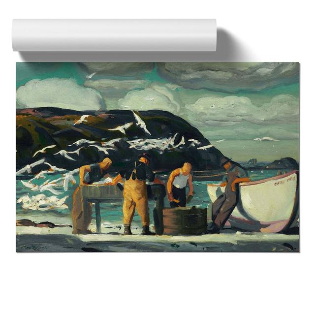 Cleaning Fish by George Bellows - No Frame Painting East Urban Home Size: 42cm H x 59cm W x 0.1cm D on Productcaster.