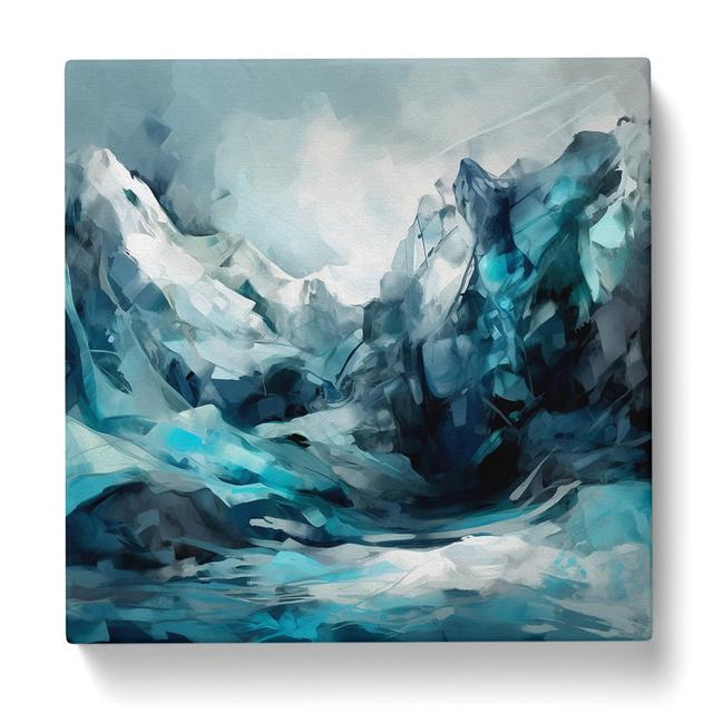 Glacier Gestural Art No.6 - No Frame Art Prints Alpen Home Size: 35cm H x 35cm W x 3cm D on Productcaster.