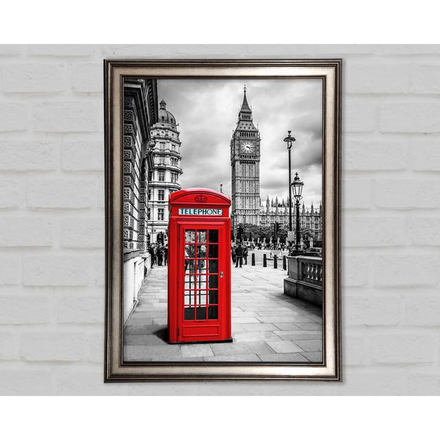 Red Phone Box Next To Big Ben - Print Brayden Studio Size: 42cm H x 29.7cm W x 1.5cm D on Productcaster.