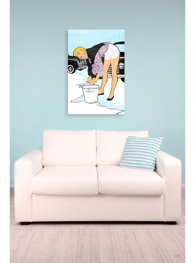 Runway Avenue Wrapped Canvas Print Oliver Gal Size: 38cm H x 25cm W on Productcaster.