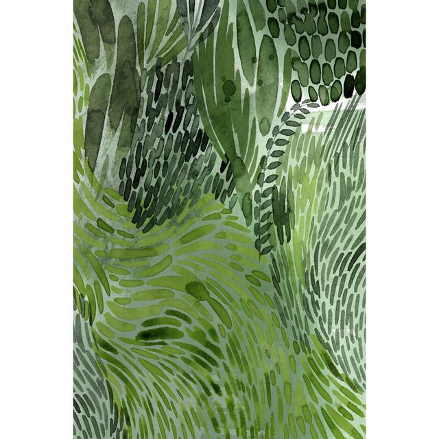 Upright Greenery I by Grace Popp - Wrapped Canvas Painting Metro Lane Size: 122cm H x 81cm W on Productcaster.