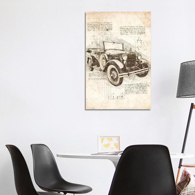 Old Ford Model T by Cornel Vlad - Wrapped Canvas Art Prints Williston Forge Size: 101.6cm H x 66.04cm W on Productcaster.