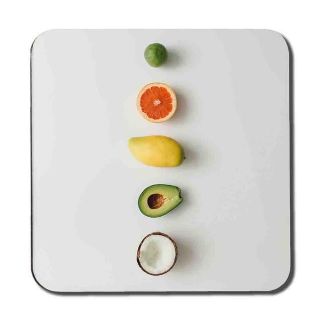 Selection Of Fruit Coaster Set East Urban Home on Productcaster.