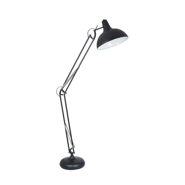 Dunmall 180cm Reading Floor Lamp Borough Wharf Finish: Black on Productcaster.