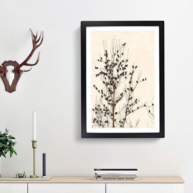 Birds in the Tree - Picture Frame Graphic Art Print East Urban Home Size: 87cm H x 62cm W x 2cm D, Frame Option: Black Framed on Productcaster.