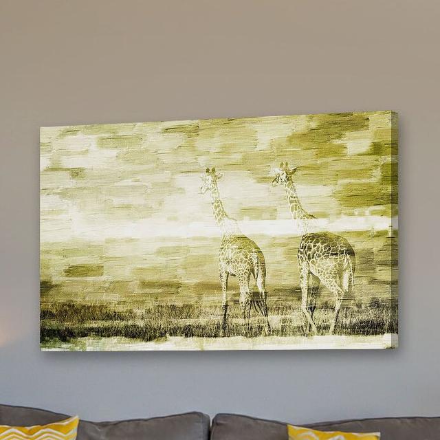 Two Long Necks Graphic Art Wrapped on Canvas East Urban Home Size: 76cm H x 114cm W on Productcaster.