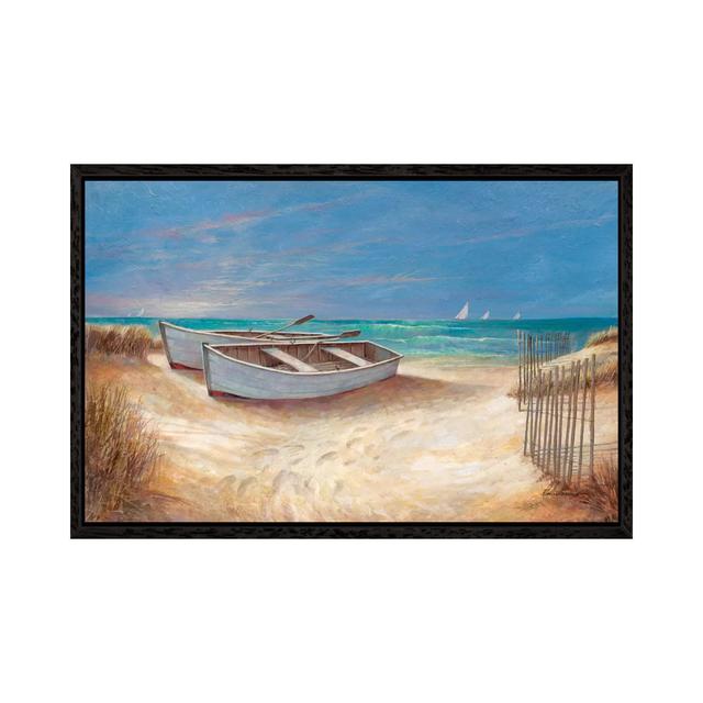 Sands Of Time by Ruane Manning - Painting on Canvas East Urban Home Format: Black Floater Framed, Size: 45.72cm H x 66.04cm W x 3.8cm D on Productcaster.