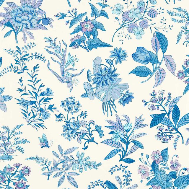 Harlequin x Sophie Robinson Woodland Floral 10.05m x 68.6cm Wallpaper Roll Harlequin Colour: Lapis/Amethyst/Pearl on Productcaster.