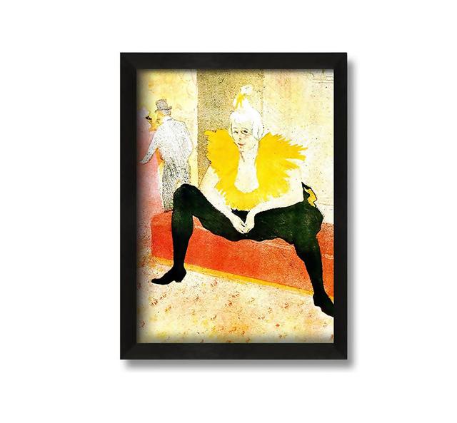 Toulouse Lautrec Sitting Clown Framed Print Ophelia & Co. Size: 84cm H x 60cm W x 10cm D on Productcaster.