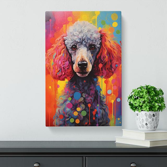 Poodle Hard Edge - Wrapped Canvas Art Prints Marlow Home Co. Size: 60cm H x 40cm W x 3cm D on Productcaster.