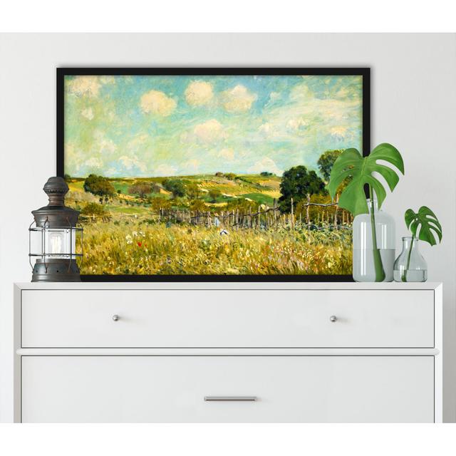 Gerahmtes Leinwandbild Meadow von Alfred Sisley ClassicLiving Größe: 55 cm H x 40 cm B x 2.5 cm T on Productcaster.