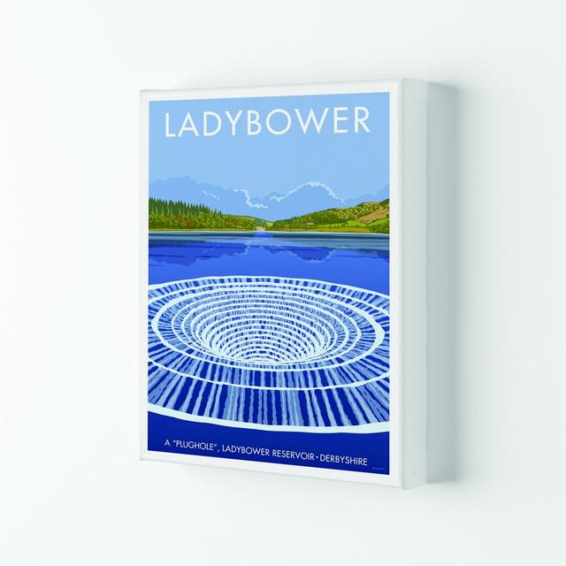 Derbyshire Ladybower by Stephen Millership - Print on Canvas Rosalind Wheeler Format: Wrapped Canvas, Size: 50cm H x 40cm W x 4cm D on Productcaster.