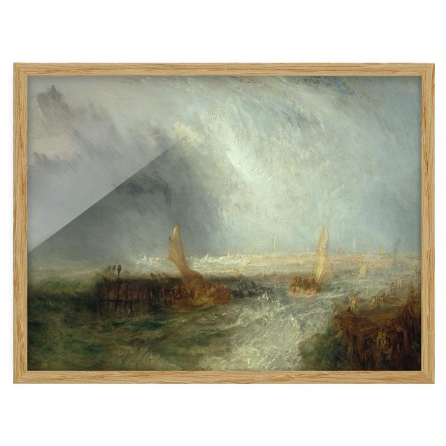 Ostend by William Turner - Picture Frame Graphic Art Rosalind Wheeler Frame Option: Brown Framed, Size: 50cm H x 70cm W x 2cm D on Productcaster.