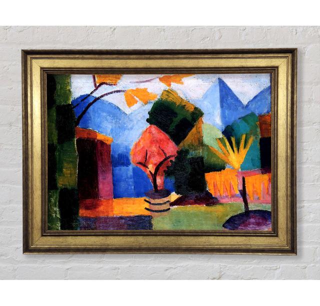 August Macke Garden On The Lake Of Thun - Single Picture Frame Art Prints Bright Star Size: 84.1cm H x 142.2cm W x 8cm D on Productcaster.