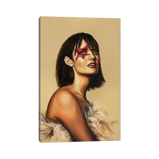 Super Star by Salma Nasreldin - Wrapped Canvas Painting ClassicLiving Size: 45.72cm H x 30.48cm W x 1.91cm D on Productcaster.