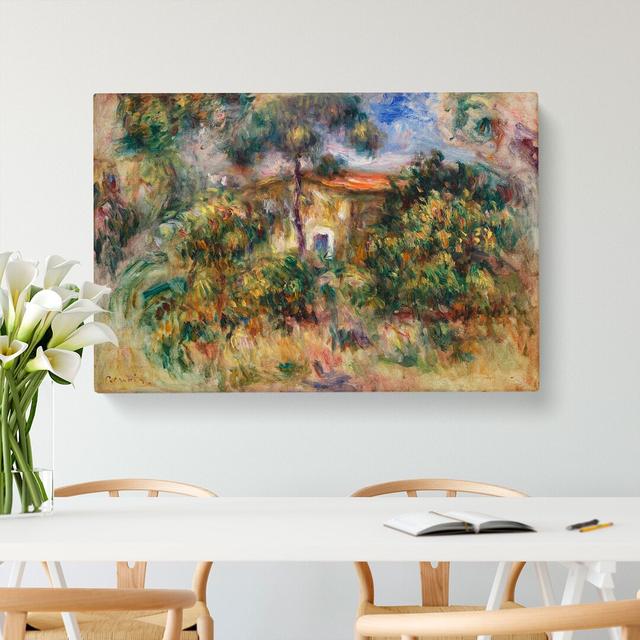 Farmhouse Vol.2 by Pierre-Auguste Renoir - Wrapped Canvas Painting East Urban Home Size: 50cm H x 76cm W x 3cm D on Productcaster.