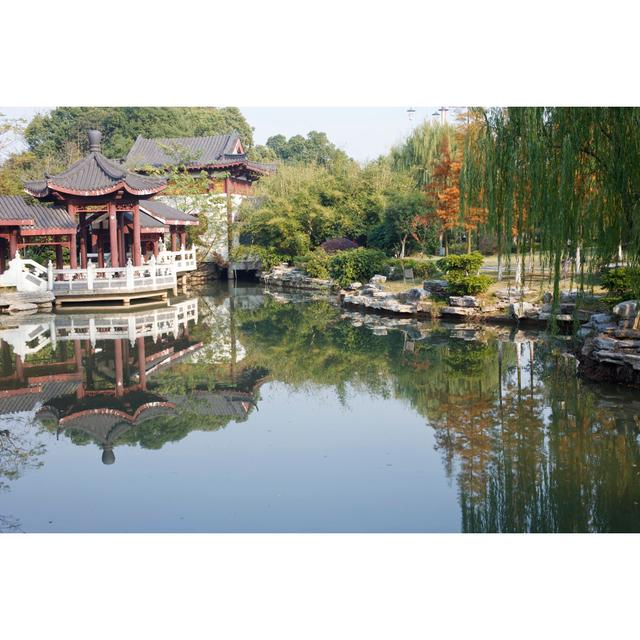 Chinese Garden by Shansekala - Wrapped Canvas Photograph Latitude Run Size: 61cm H x 91cm W on Productcaster.