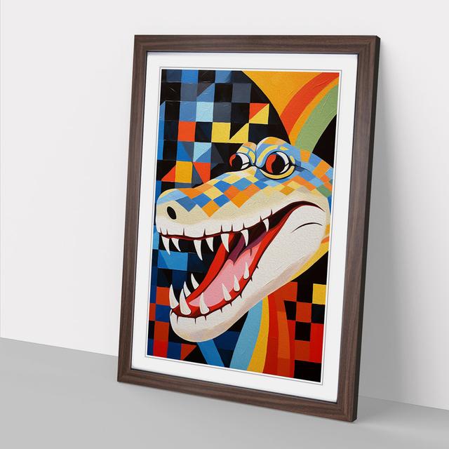 XYZ-FRM-V1223-24 Single Picture Frame Art Prints on Wood World Menagerie Format: Walnut Framed, Size: 64cm H x 46cm W x 2cm D on Productcaster.