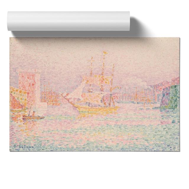 The Harbour at Marseilles by Paul Signac - Unframed Painting East Urban Home Size: 42cm H x 59cm W x 0.1cm D on Productcaster.