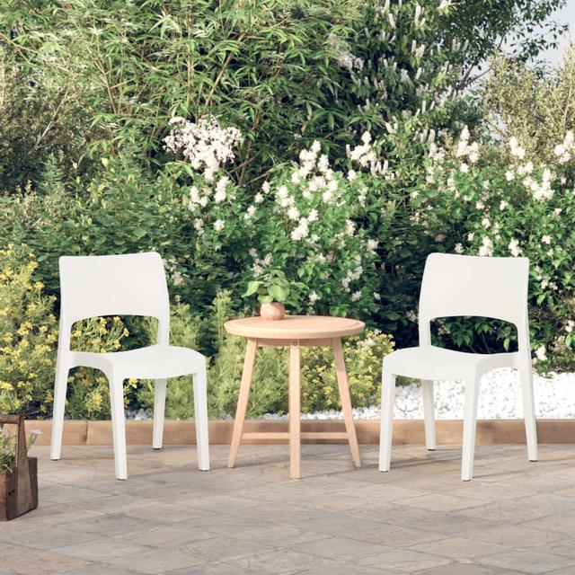 Dugway Patio Dining Dining Chair (Set of 2) Latitude Run Colour: White on Productcaster.