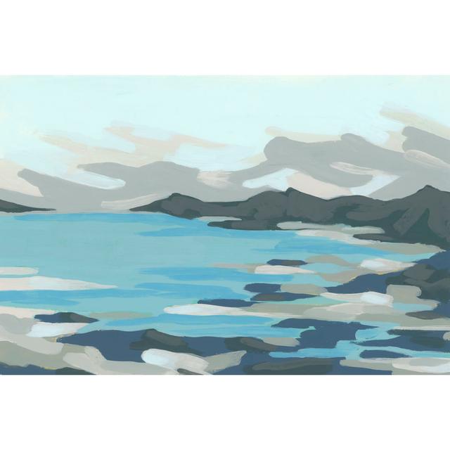 Cloudy Inlet I - Unframed Painting Highland Dunes Size: 61cm H x 91.44cm W on Productcaster.