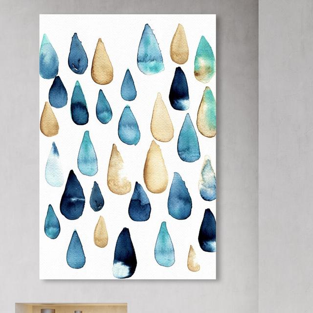 Rain Drops Are Fallin - Wrapped Canvas Print East Urban Home Size: 114.3 cm H x 76.2 cm W on Productcaster.