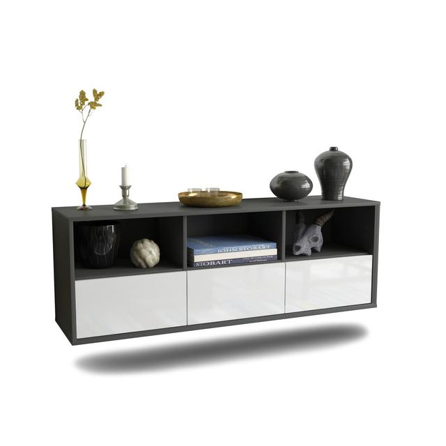 Edderton TV Stand Ebern Designs Colour: High Gloss White on Productcaster.