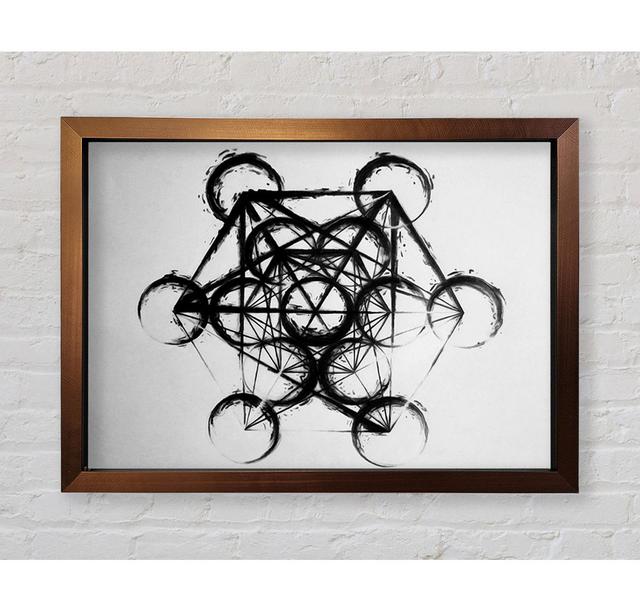 Metatron Cube - Single Picture Frame Art Prints Bright Star Size: 59.7cm H x 84.1cm W on Productcaster.