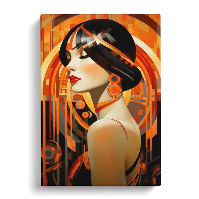 Art Deco Woman Art Deco Art Fairmont Park Size: 50cm H x 35cm W x 3cm D on Productcaster.