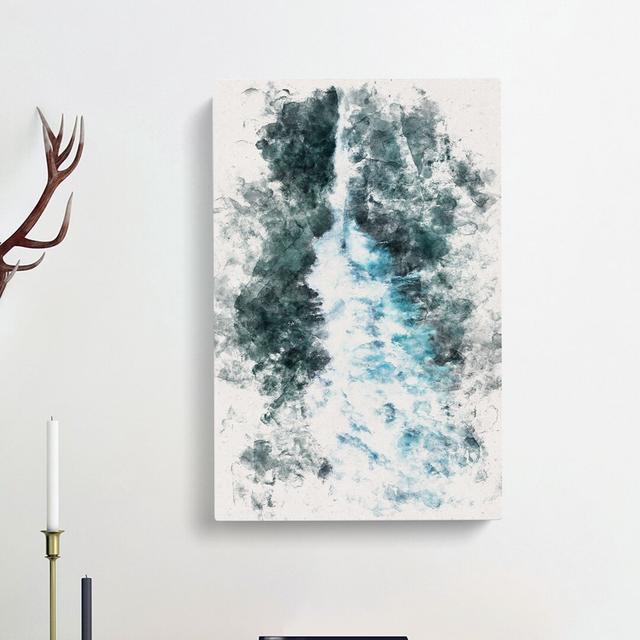 The Middle of the Wave - Wrapped Canvas Painting Print East Urban Home Size: 91cm H x 60cm W x 3cm D on Productcaster.