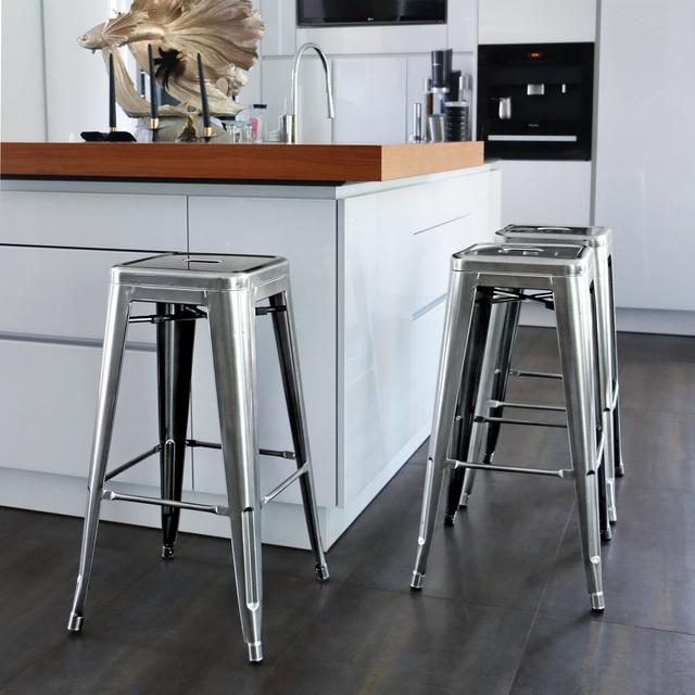 Kincaid Bar Stool Williston Forge Colour: Platinum on Productcaster.