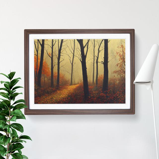 Handsome Autumn Forest - Picture Frame Graphic Art Alpen Home Format: Walnut Framed, Size: 25cm H x 34cm W x 2cm D on Productcaster.