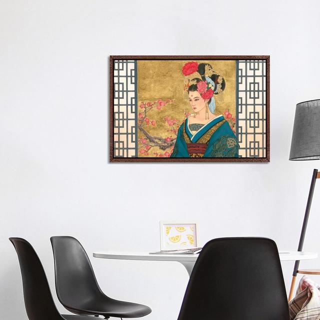 The Favourite - Painting Print on Canvas Bloomsbury Market Format: Classic Brown Wood Framed, Size: 66.04cm H x 101.6cm W x 3.81cm D on Productcaster.