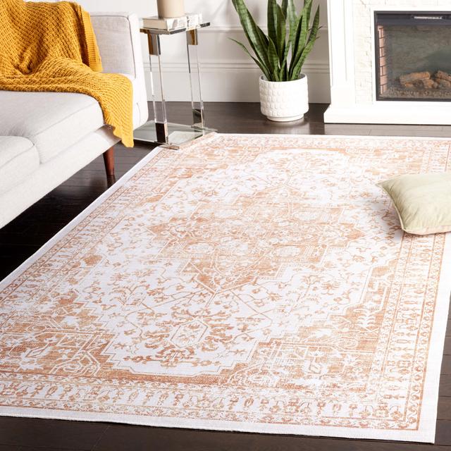 Machine Woven Beige/Grey Rug Blue Elephant Rug Size: Rectangle 152 x 244cm on Productcaster.