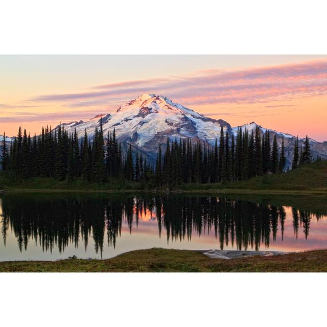 Sunrise Over The Mountain With A Lake by Justinreznick - Print Alpen Home Size: 51cm H x 76cm W on Productcaster.