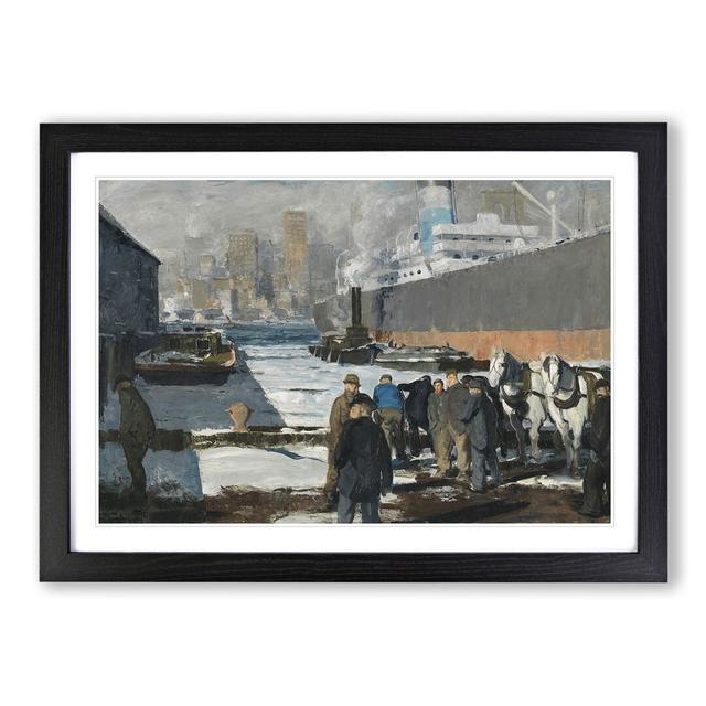 Men of the Docks by George Bellows - Picture Frame Painting East Urban Home Size: 36cm H x 48cm W x 2cm D, Frame Option: Black Framed on Productcaster.