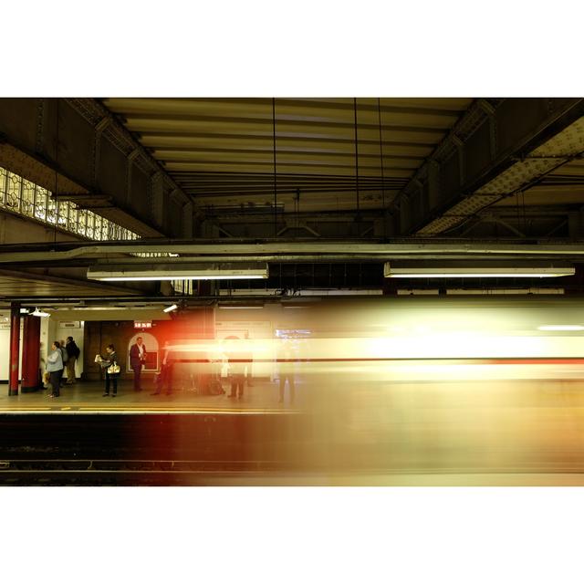 Lothen Fast Tube Leaving Station - Wrapped Canvas Print 17 Stories Size: 51cm H x 76cm W x 3.8cm D on Productcaster.