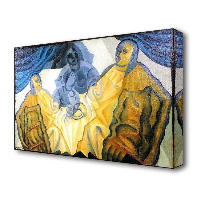 Three Masks by Juan Gris - Wrapped Canvas Painting Print East Urban Home Size: 35.6 cm H x 50.8 cm W on Productcaster.