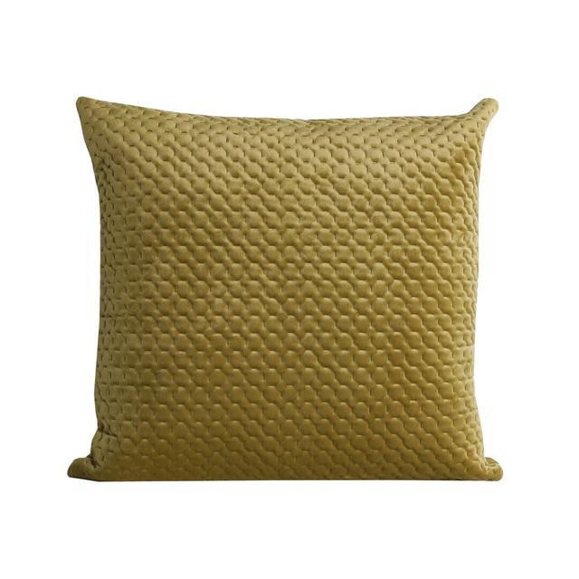 Langley Square Throw Pillow Cover (Set of 4) Mercury Row Colour: Khaki on Productcaster.