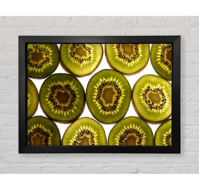 Kiwi Fruit Framed Print Ebern Designs Size: 59.7cm H x 84.1cm W x 3.4cm D on Productcaster.