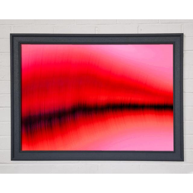 Pink Sound Wave - Single Picture Frame Art Prints Brayden Studio Size: 42cm H x 59.7cm W x 1.5cm D on Productcaster.