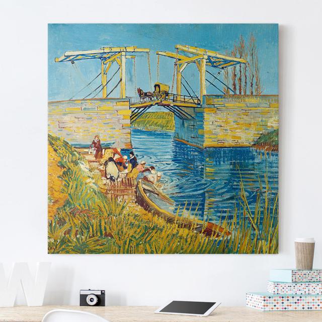 Drawbridge in Arles by Vincent Van Gogh - Wrapped Canvas Painting Rosalind Wheeler Format: 260g/m² canvas, Size: 80cm H x 80cm W on Productcaster.