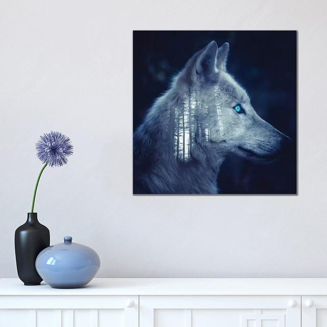 Wolfer by Paul Haag - Print on Canvas Alpen Home Size: 45.72cm H x 45.72cm W x 3.81cm D, Format: Wrapped Canvas on Productcaster.