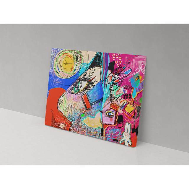 Doodles Canvas Ivy Bronx Size: 52cm H x 82cm W x 4cm D on Productcaster.