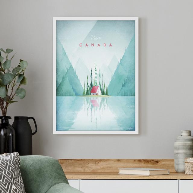 Picture With Frame - Travel Poster - Canada - Portrait 4:3 - A Maturi Size: 100cm H x 70cm W x 2cm D, Frame Option: White Framed on Productcaster.