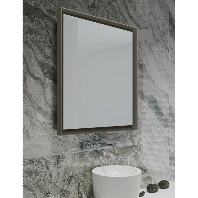 Chiarell Bathroom Mirror Ebern Designs Finish: Light Bronze, Size: 70cm H x 140cm W on Productcaster.