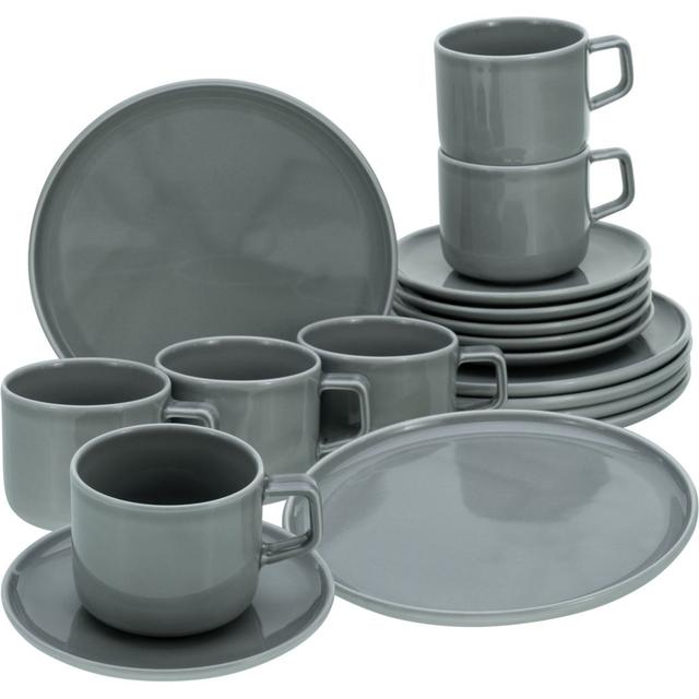 Serie Chef 18 Piece Dinnerware Set, Service for 6 Creatable Colour: Grey on Productcaster.