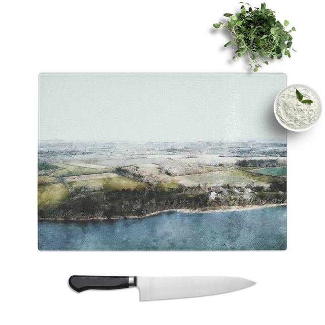 Lepe Beach in Southampton Painting Chopping Board East Urban Home Size: 0.4cm H x 20cm W x 28.5cm L on Productcaster.