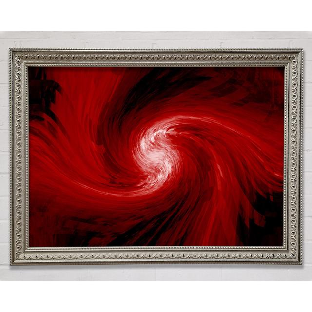 Swirls Of Time Red Framed Print Bright Star Size: 29.7cm H x 42cm W x 3cm D on Productcaster.